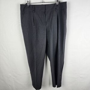 Trina Turk Straight Leg Wool Blend Button Detail Pants Size 8